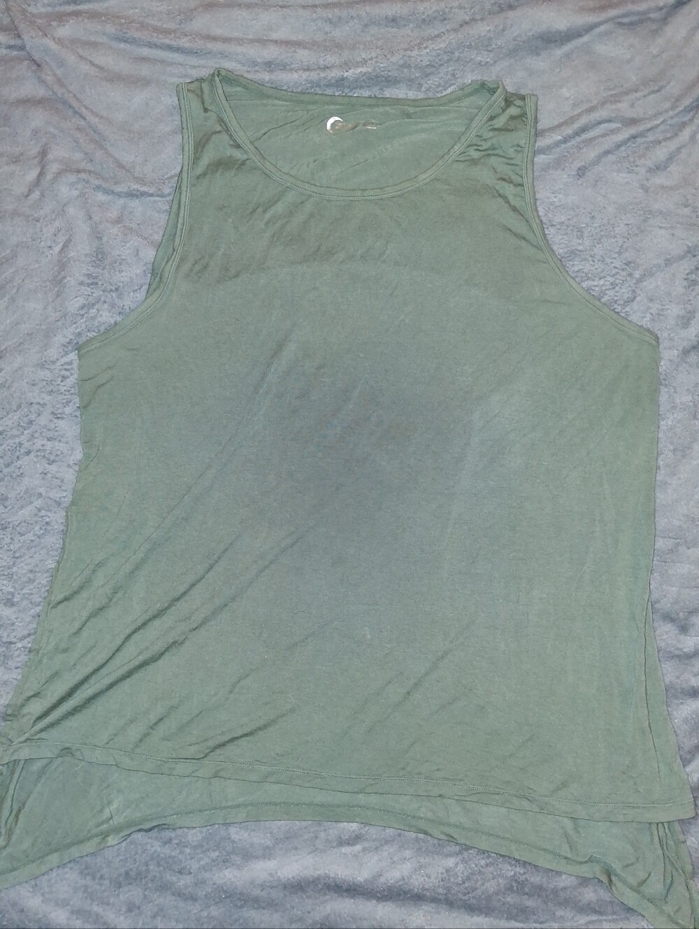Women's Relaxed Sage Green Tank Top